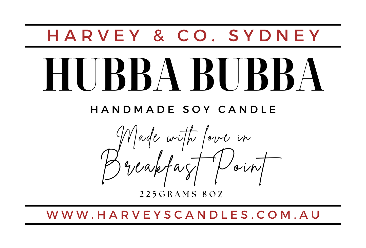 Bubble Gum (Hubba Bubba) Soy Candle