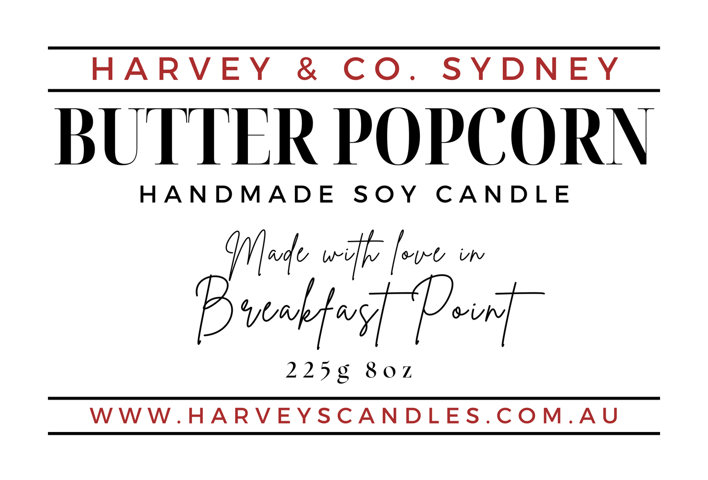 Butter Popcorn Soy Candle