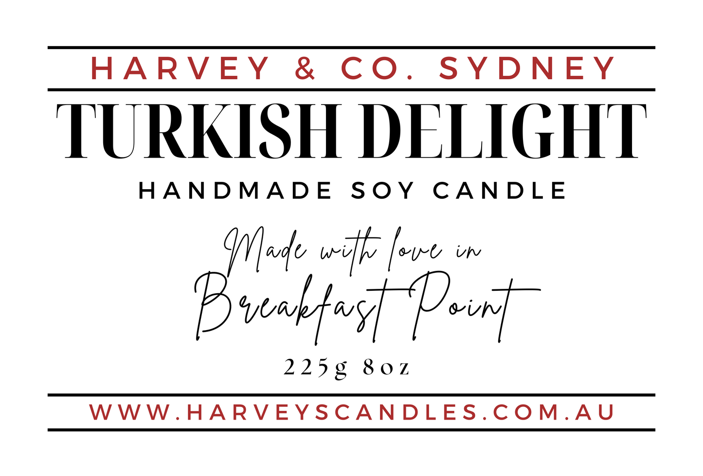 Turkish Delight Soy Candle