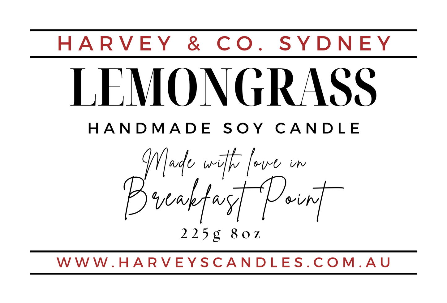 Lemongrass Soy Candle