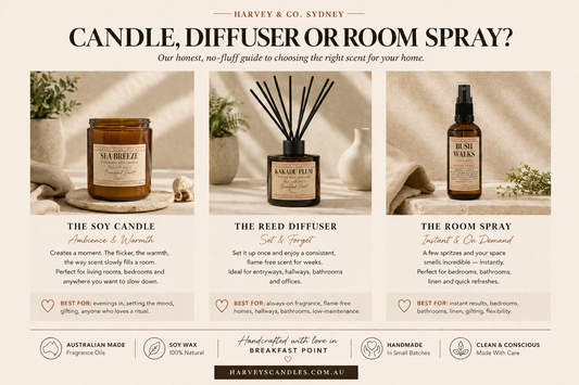 Soy Candle vs. Reed Diffuser vs. Room Spray: Which Is Right for You?
