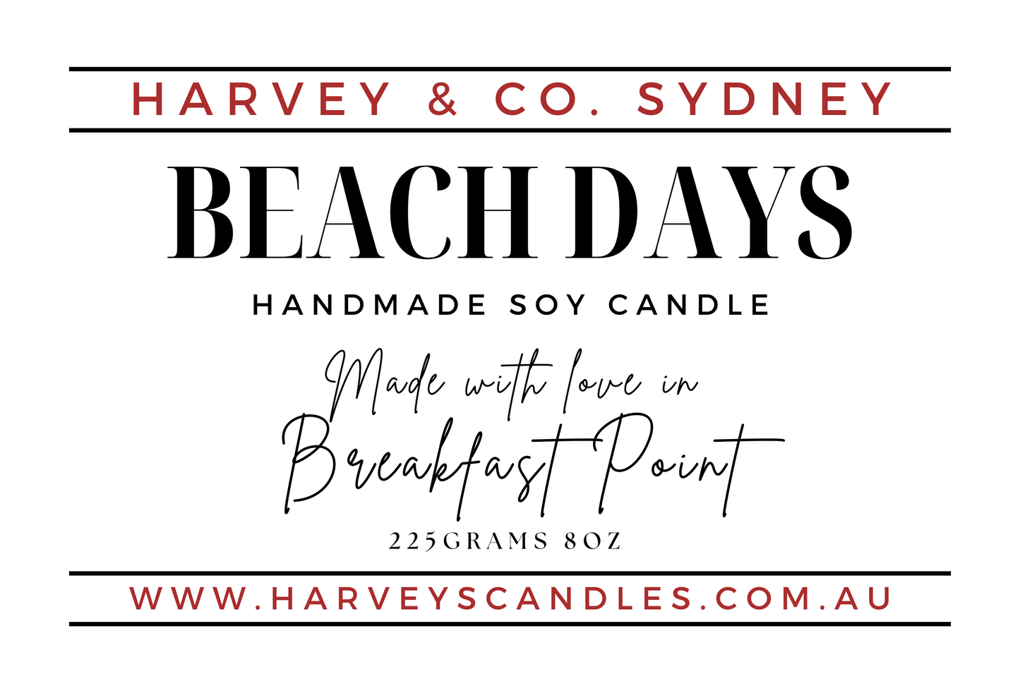 Beach Days Soy Candle