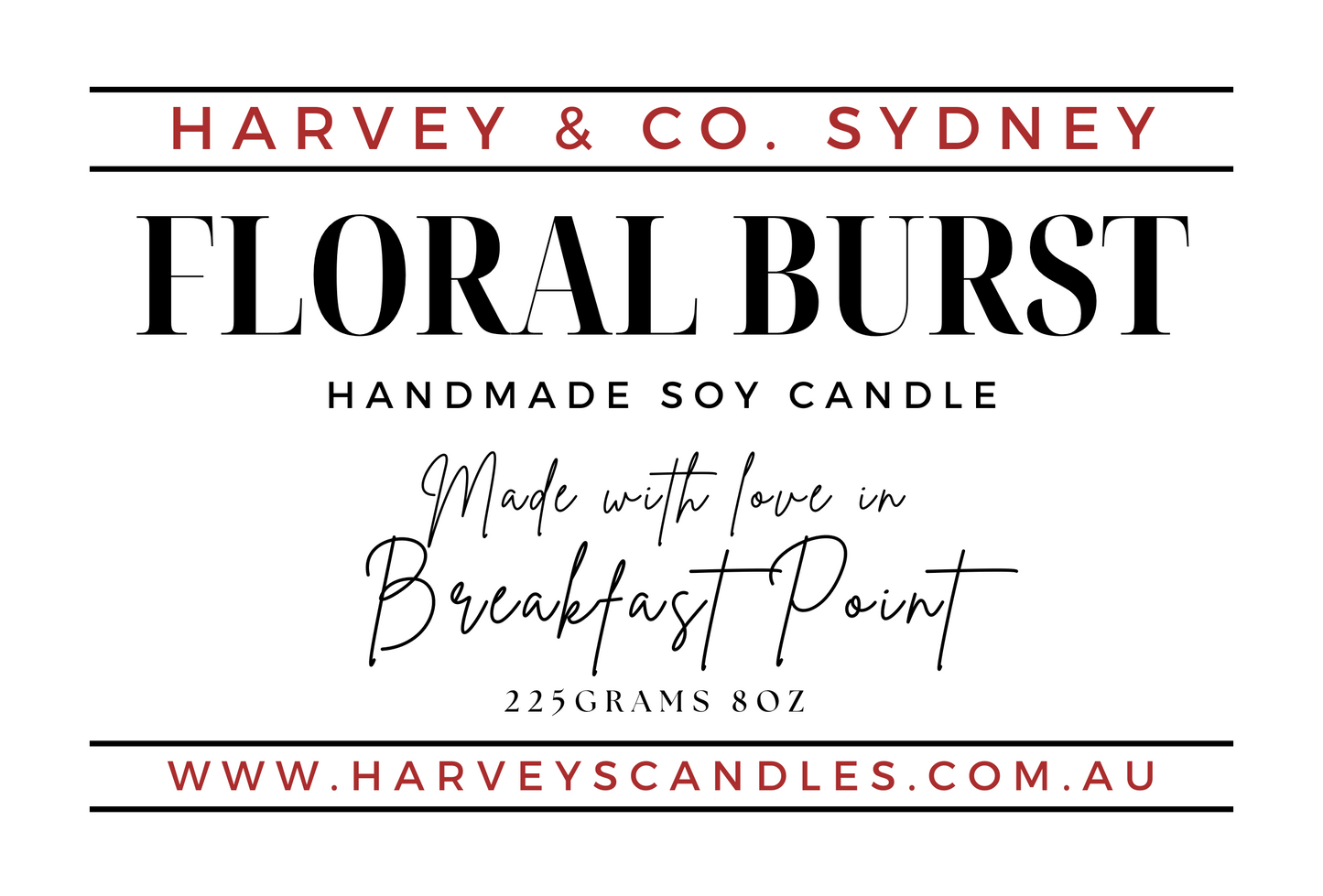 Floral Burst Soy Candle