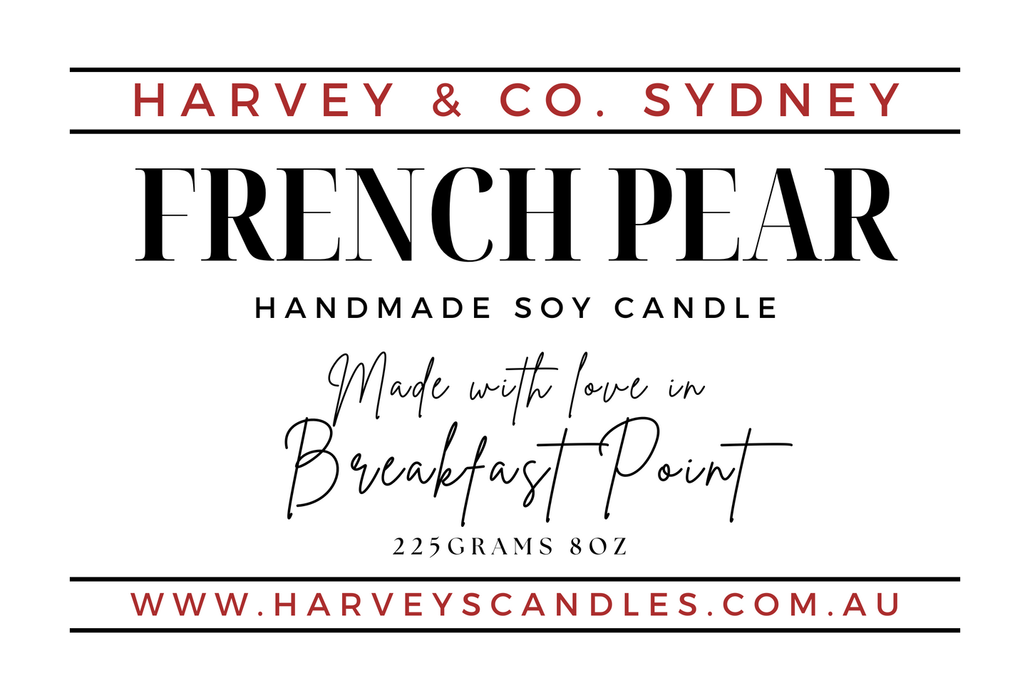 French Pear Soy Candle