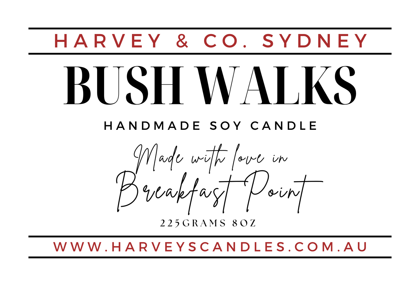 Bush Walks Soy Candle