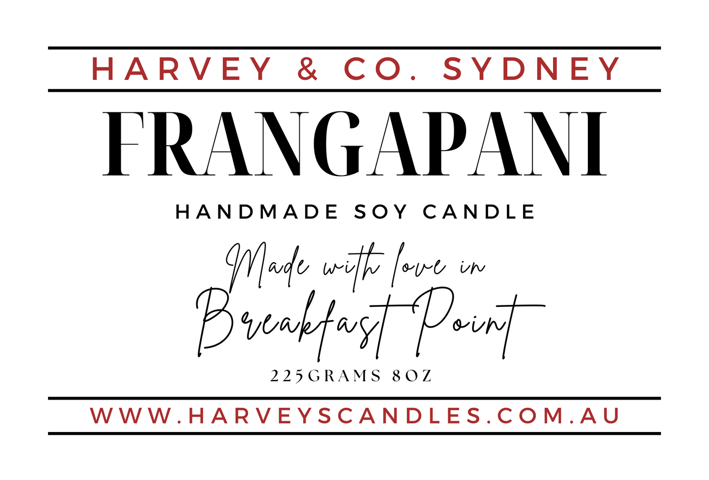 Frangipani Soy Candle