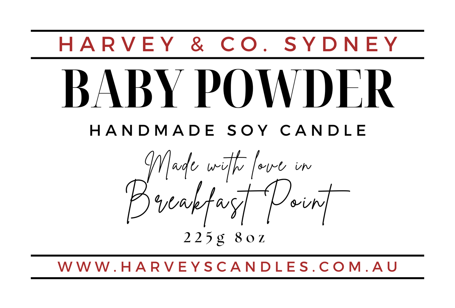 Baby Powder Soy Candle