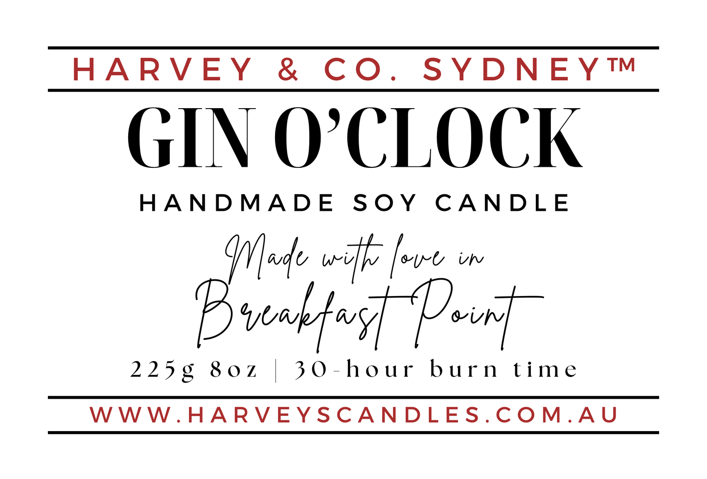 Gin O'Clock Soy Candle