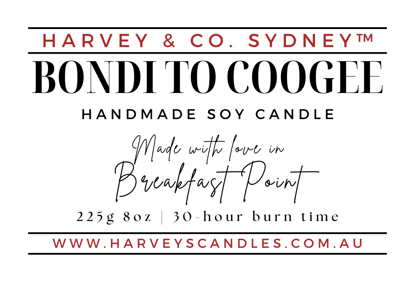 Bondi to Coogee Soy Candle