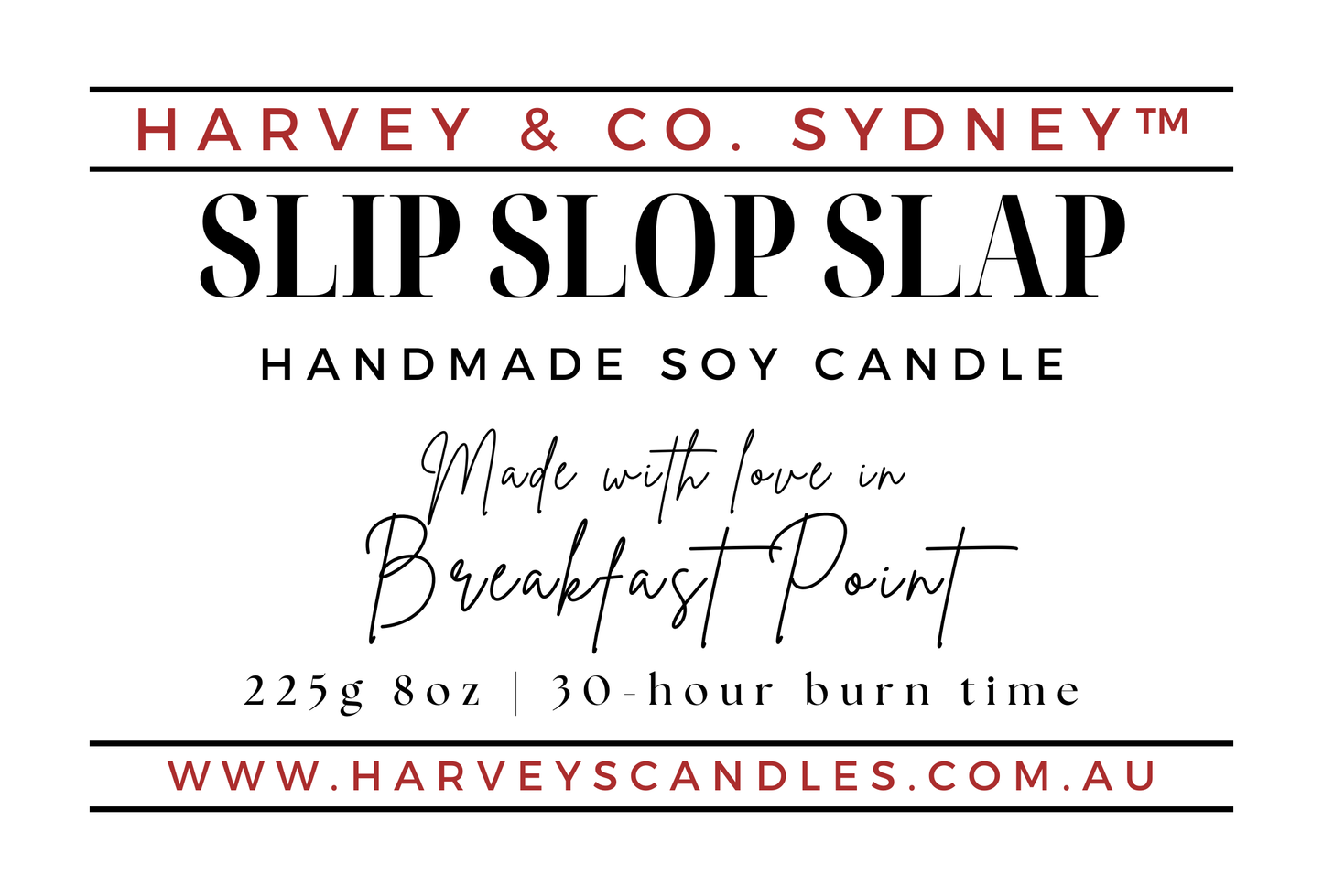 Slip Slop Slap Soy Candle