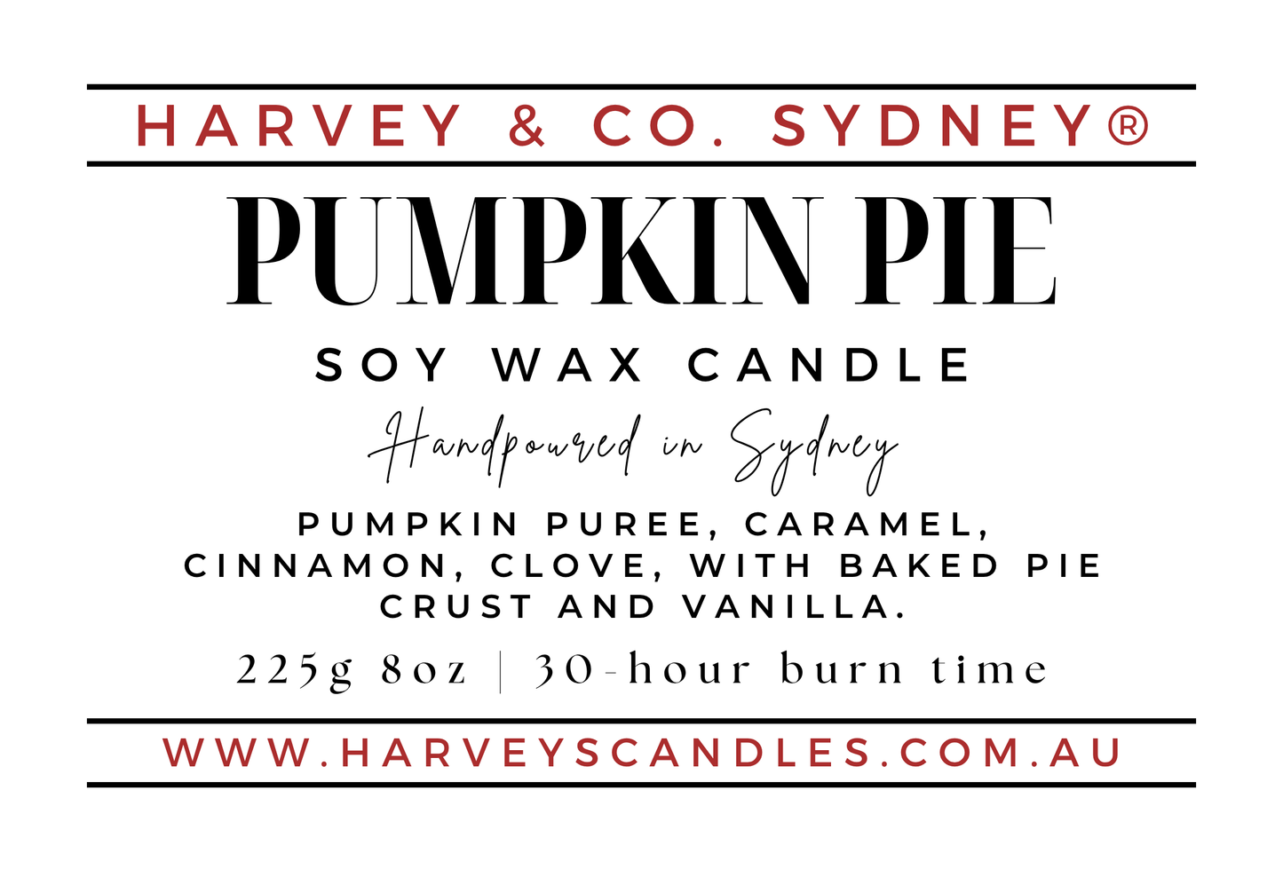 Pumpkin Pie Soy Candle