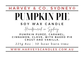 Pumpkin Pie Soy Candle