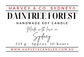 Product label for Harvey & Co. Sydney Daintree Forest Handmade Soy Candle, featuring red and black text on a white background.