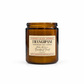 Harvey & Co. Sydney Frangipani handmade soy candle in an amber glass jar on a white background.