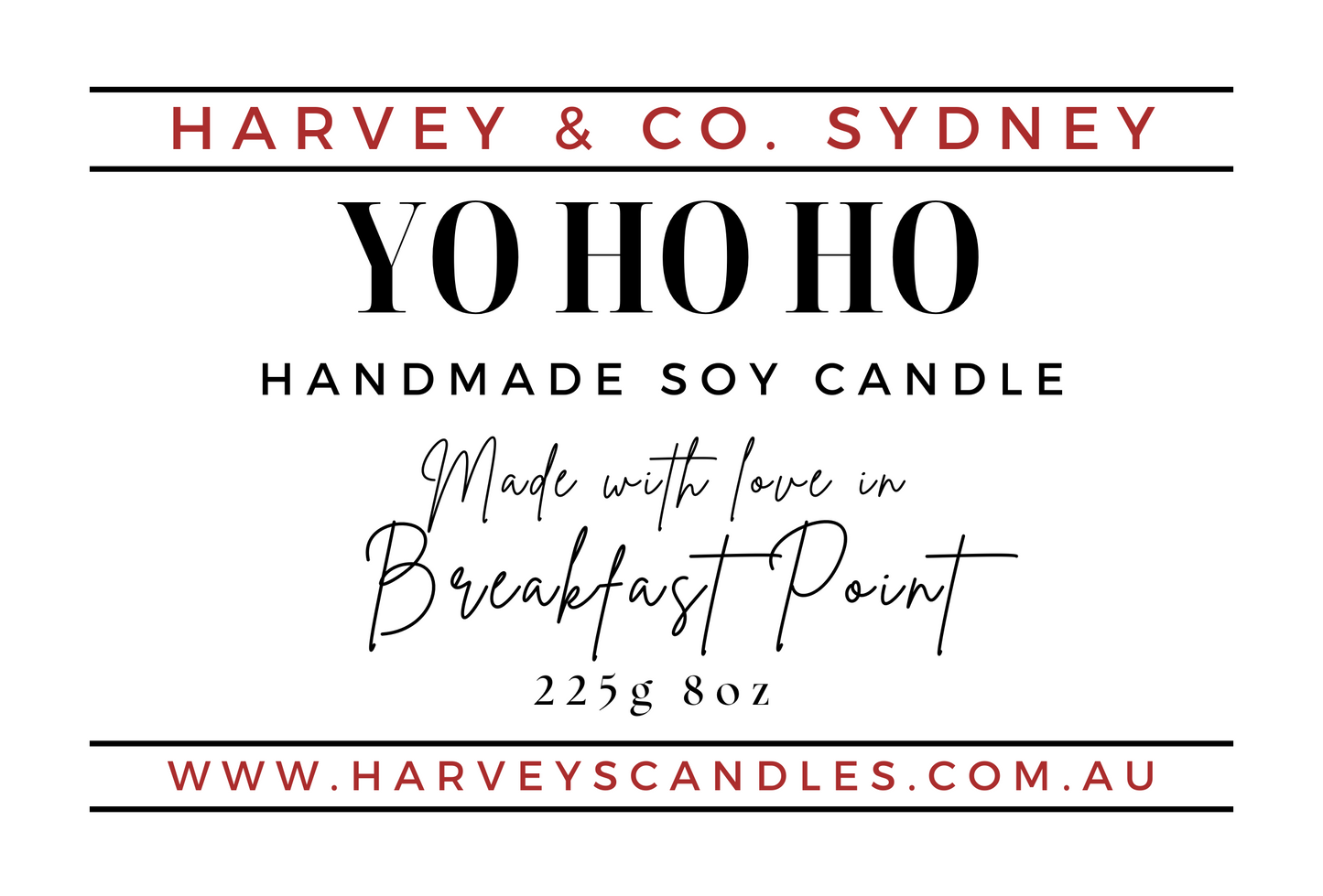 Yo Ho Ho (Spiced Rum) Soy Candle