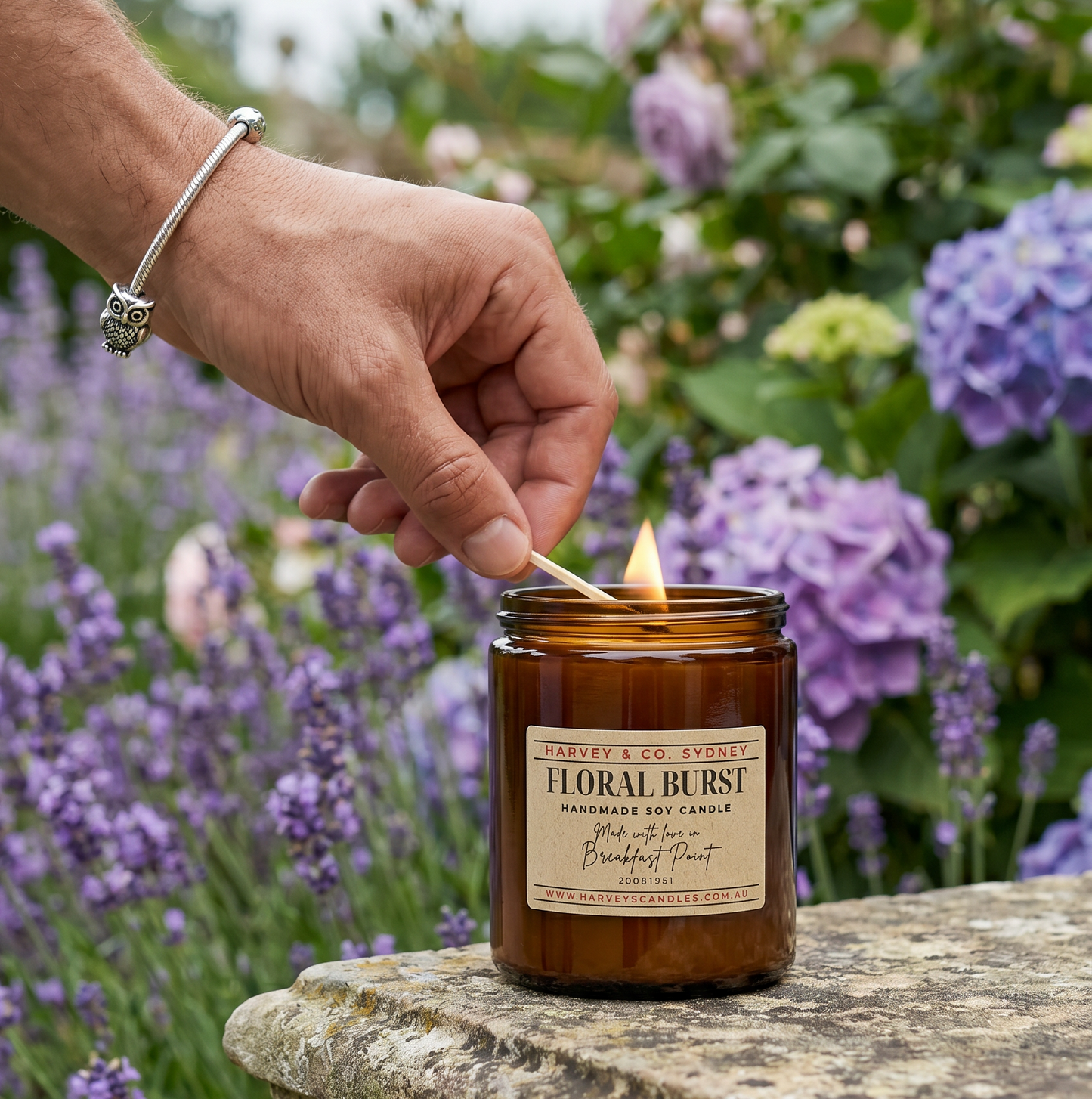 Floral Burst Soy Candle