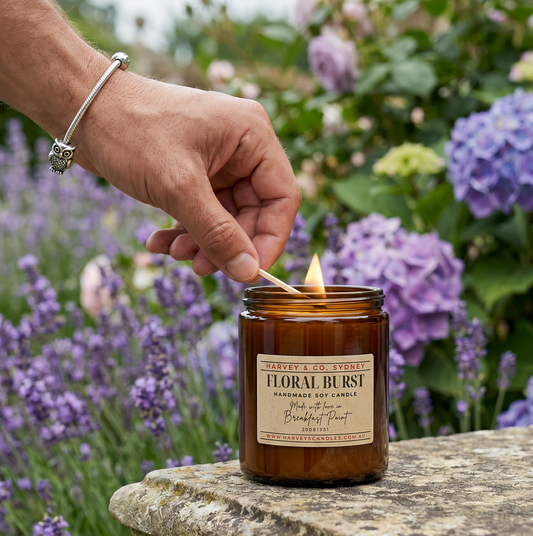 Floral Burst Soy Candle