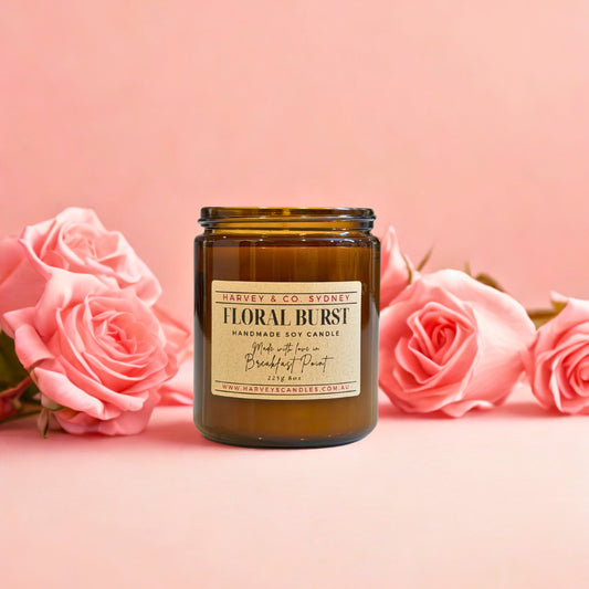 Floral Burst Soy Candle