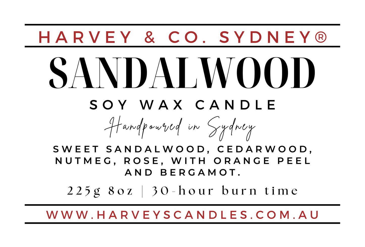 Sandalwood (Forest) Soy Candle