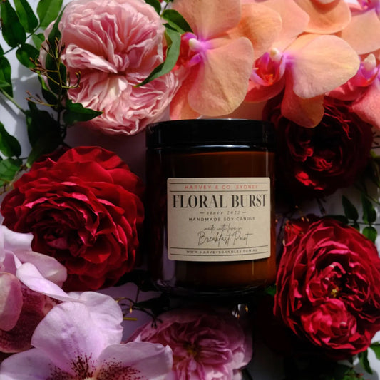 Floral Burst Soy Candle